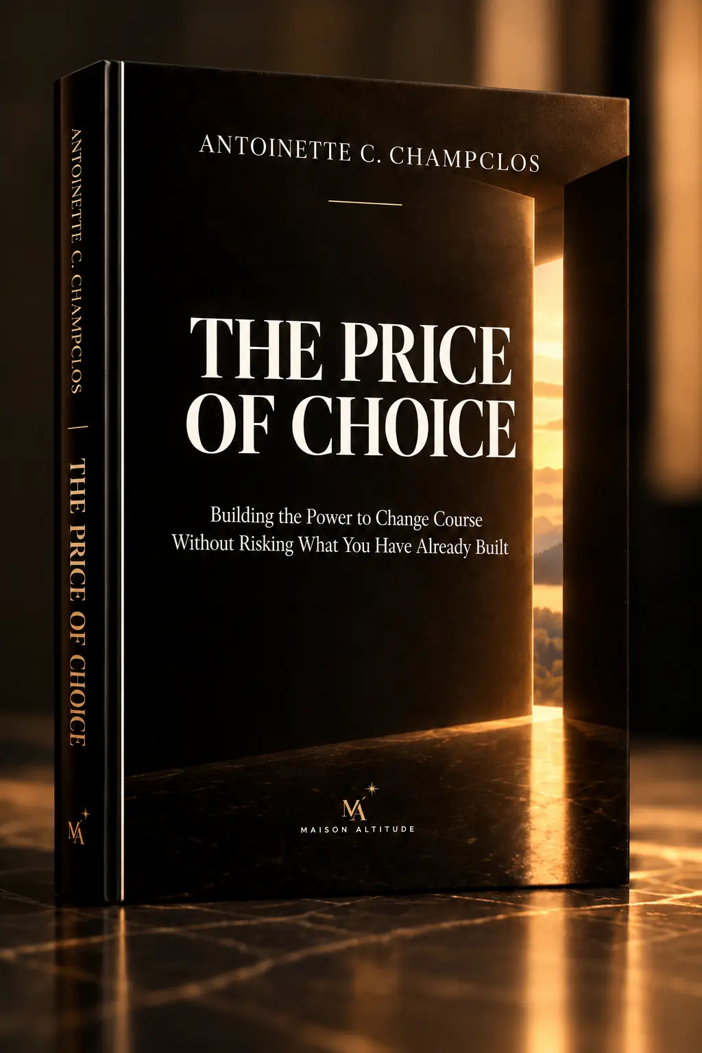 English edition cover of The Price of Choice by Antoinette C. Champclos, published by Maison Altitude.
